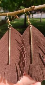 New! Faux Suede earrings